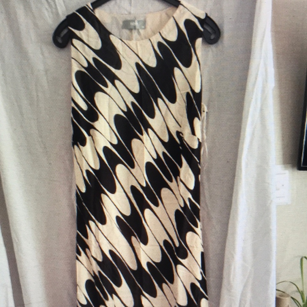 Wallis Black and Cream Sheath Midi Dress